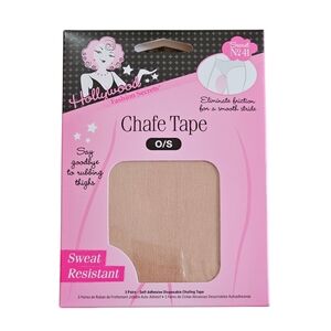 Hollywood Fashion Secrets Chafe Tape Sweat Resistant Beige One Size 3 Pairs